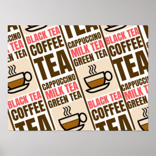 KAFFEE-TELEmuster Poster (Vorne)