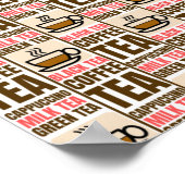 KAFFEE-TELEmuster Poster (Ecke)