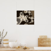 Kaffee-Tentakel-Plakat Poster (Küche)