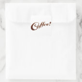 Kaffee-Teppiche - Aufkleber auf dem Platz (Tasche)