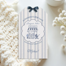 Kaffee-Thema Bebe Brunch Dusty Blue Babyparty