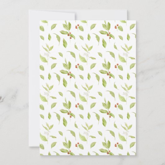 Kaffee Thema Brautdusche Einladung (Rückseite)