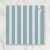 Kaffee Thema Espresso Martini Blue Bow Baby Dusche Geschenkanhänger (Rückseite)