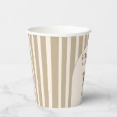 Kaffee Thema Espresso Martini Bow Baby Dusche Pappbecher (Rechts)