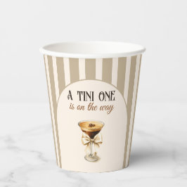 Kaffee Thema Espresso Martini Bow Baby Dusche Pappbecher