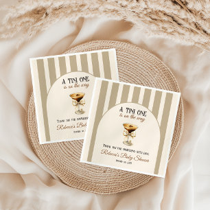 Kaffee Thema Espresso Martini Bow Baby Dusche Serviette