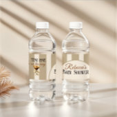 Kaffee Thema Espresso Martini Bow Baby Dusche Wasserflaschenetikett