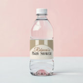 Kaffee Thema Espresso Martini Bow Baby Dusche Wasserflaschenetikett