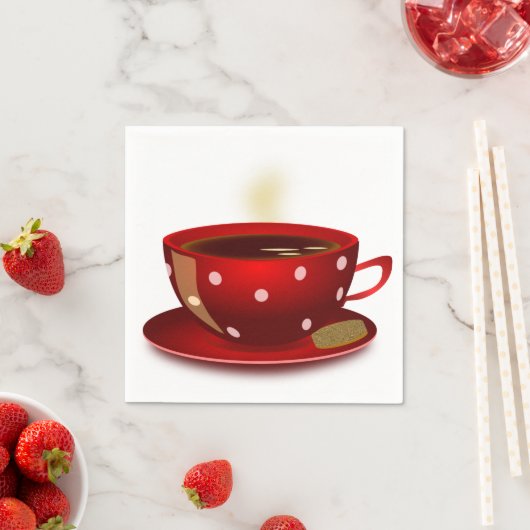 Kaffee-Thema Napkins Serviette (Beispiel)