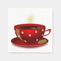 Kaffee-Thema Napkins