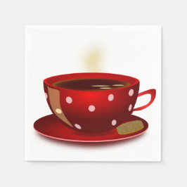 Kaffee-Thema Napkins Serviette