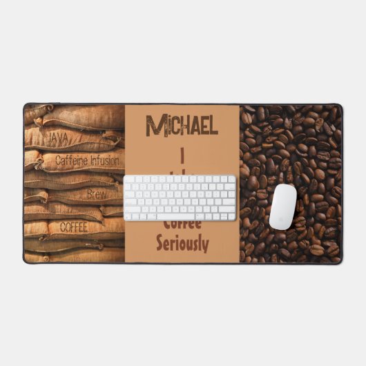 Kaffee Thema nehme ich meinen Kaffee ernst Schreibtischunterlage (Tastatur & Maus)