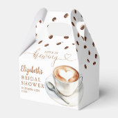 Kaffee-Themen-Hochzeitsdusche 'Liebe ist am Brodel Geschenkschachtel (Vorderseite)