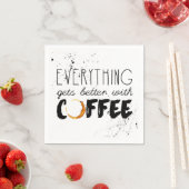 Kaffee-Themen-Papier-Taschentuch Serviette (Beispiel)