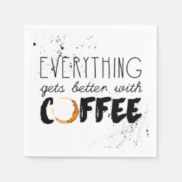 Kaffee-Themen-Papier-Taschentuch Serviette