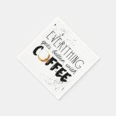 Kaffee-Themen-Papier-Taschentuch Serviette (Ecke)