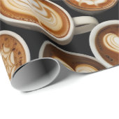Kaffee-Themen-Wrap-Papier Geschenkpapier (Rolleneckpunkt)