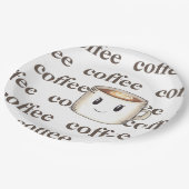 Kaffee Themengroße Teller (Schrägansicht)