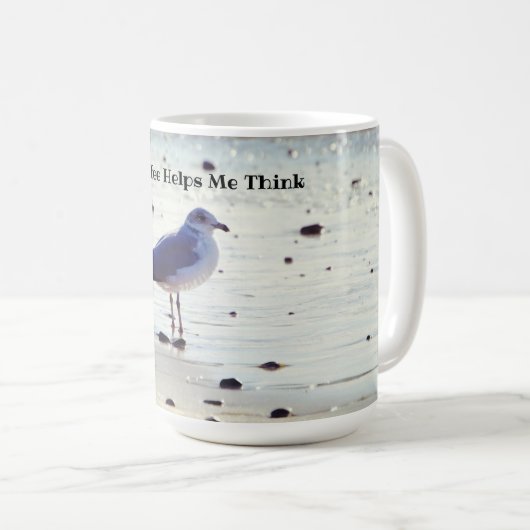 Kaffee Think Seagull Beach Tasse (VorderseiteRechts)