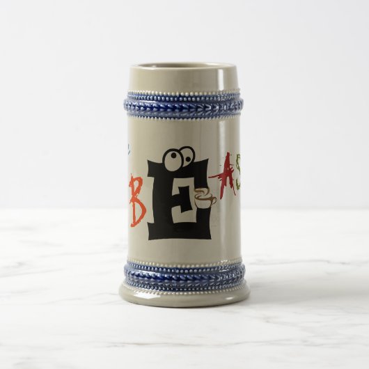 "Kaffee-Tier-Café-" Kaffee-Tasse Bierglas (Mittel)