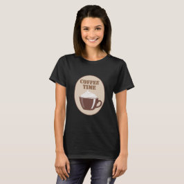 Kaffee Time Black T-Shirt