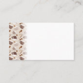 Kaffee Time Cups Brauner Körner Coffein Lover Drin Platzkarte (Vorderseite)