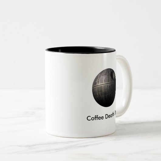 Kaffee-Todesstern-Kaffee-Tasse Zweifarbige Tasse (VorderseiteRechts)