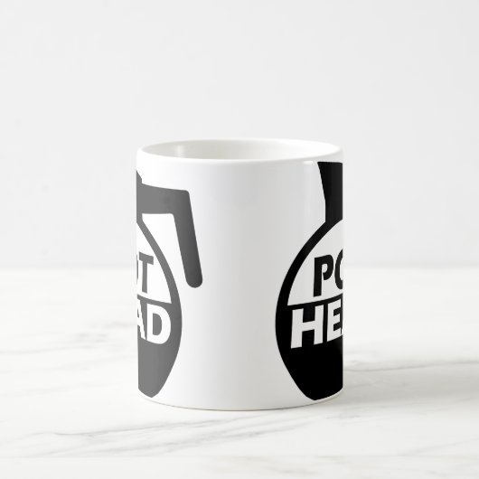 Kaffee-Topf-Kopf-lustiges Tassen-Koffein Kaffeetasse (Mittel)