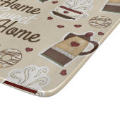 Kaffee-Topf und Schale Schneidebrett (Ecke)