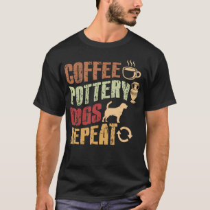Kaffee Töpferei Hunde Ton Handgefertigte Keramik K T-Shirt