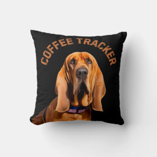 Kaffee-Tracker Hund Kissen