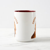 Kaffee-Tracker Hund Zweifarbige Tasse (Mittel)