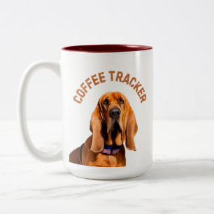 Kaffee-Tracker Hund Zweifarbige Tasse