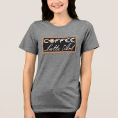 Kaffee Tri-Blend Shirt (Vorderseite)