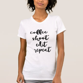 Kaffee. Trieb. redigieren Sie. Wiederholung - der T-Shirt