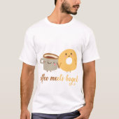 Kaffee trifft Bagel T-Shirt (Vorderseite)