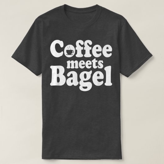 Kaffee trifft Bagel T-Shirt (Design vorne)