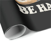 Kaffee trinken Bagels ist glücklich Geschenkpapier (Rolleneckpunkt)