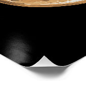 Kaffee trinken Bagels ist glücklich Poster (Ecke)