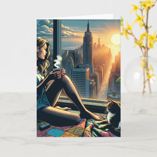 Kaffee trinken Frauen bei Sonnenaufgang in der Sta Karte (Gelbe Blume)