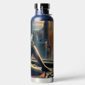 Kaffee trinken Frauen bei Sonnenaufgang in der Sta Trinkflasche (links)