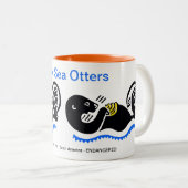 Kaffee trinken - Gerettet Sea OTTERS - Wildlife Wa Zweifarbige Tasse (VorderseiteRechts)