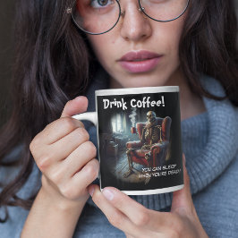 Kaffee trinken Jumbo-Tasse