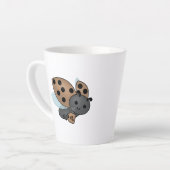 Kaffee trinken Ladybug Riesenlatte Tasse (Linke Ecke)