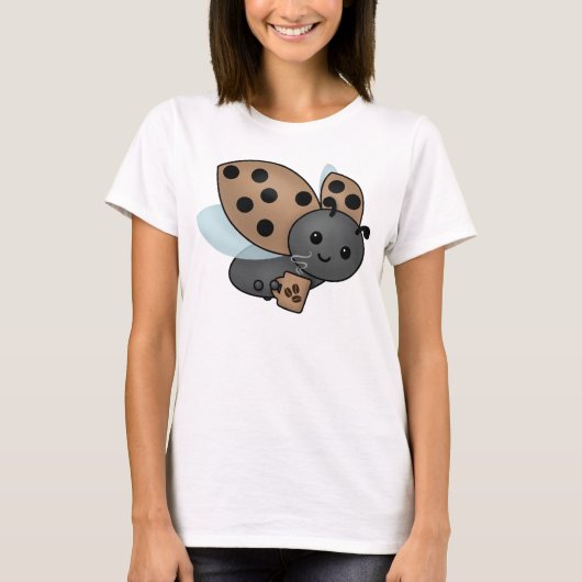 Kaffee trinken Ladybug T - Shirt (Vorderseite)