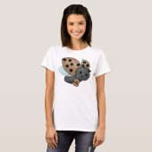 Kaffee trinken Ladybug T - Shirt (Vorne ganz)