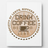 Kaffee trinken - Lest sein Fotoplatte (Vorderseite)