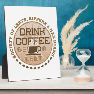 Kaffee trinken - Lest sein Fotoplatte