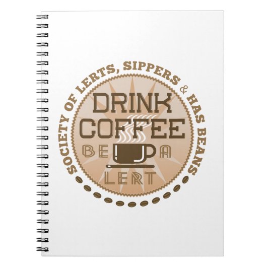 Kaffee trinken - Lest sein Notizblock (Vorderseite)
