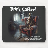 Kaffee trinken mousepad (Vorne)